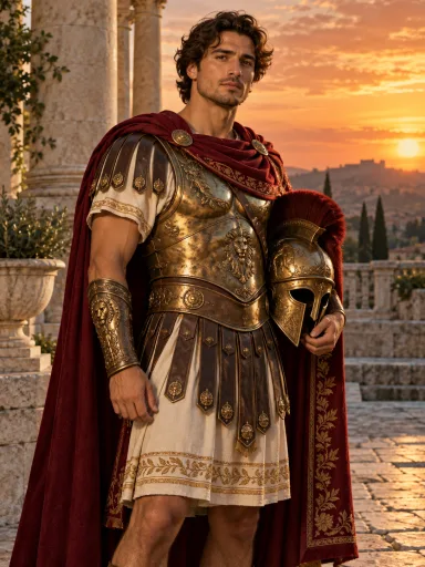 Bronze Royal Warrior — AI-generated costume illustrations · your result will vary