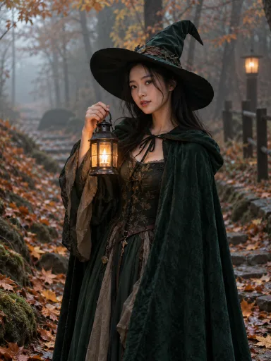 Forest Witch — AI-generated costume illustrations · your result will vary