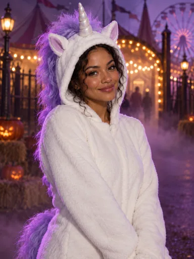 Haunted Unicorn Hood — AI-generated costume illustrations · your result will vary