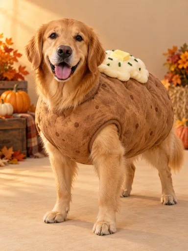 Baked Potato Pet — AI-generated costume illustrations · your result will vary